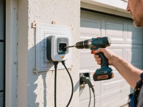 Installation d'une borne de recharge VE en Belgique