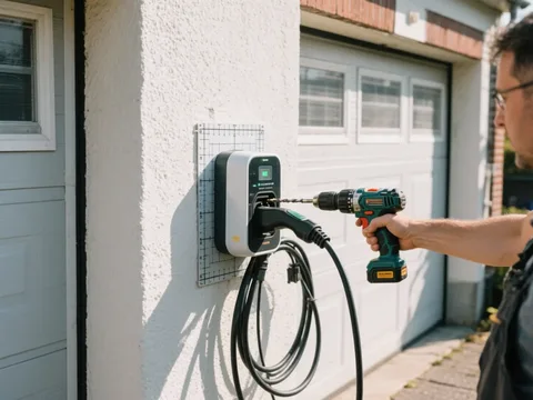 Installation d'une borne de recharge VE en Belgique