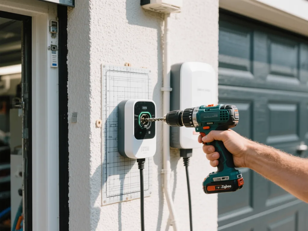 Installation d'une borne de recharge VE en Belgique
