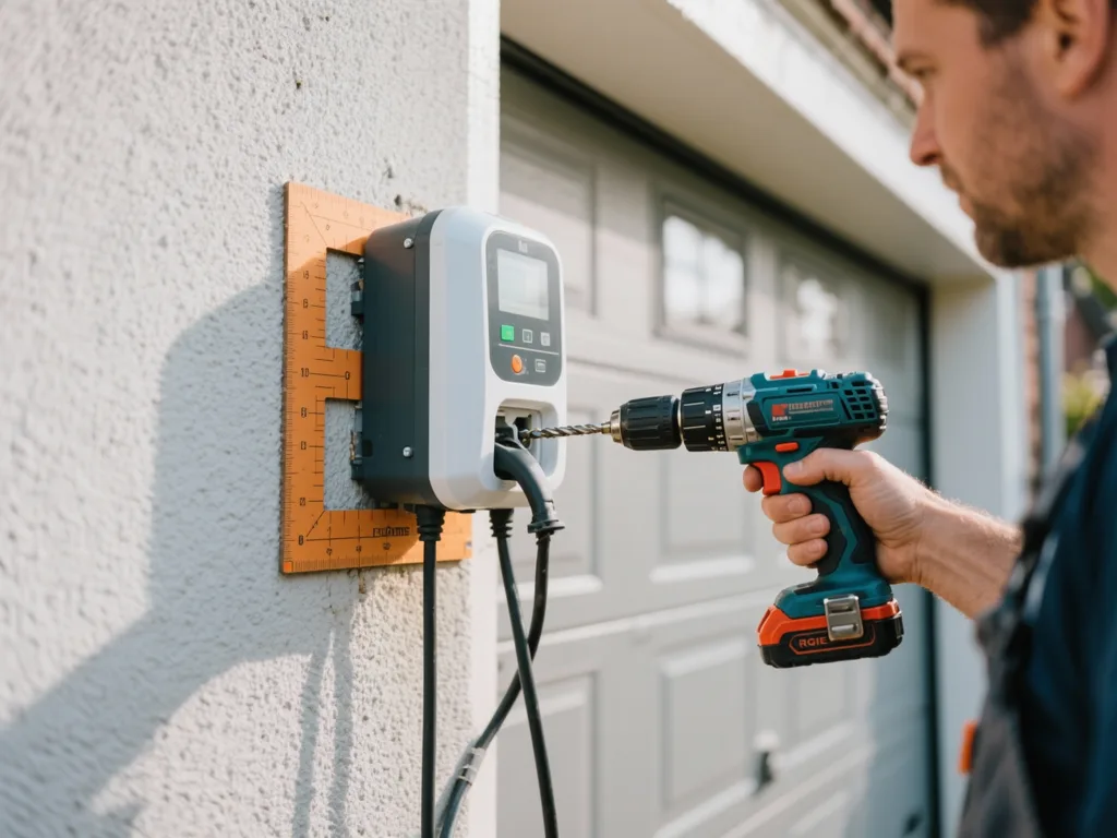 Installation d'une borne de recharge VE en Belgique