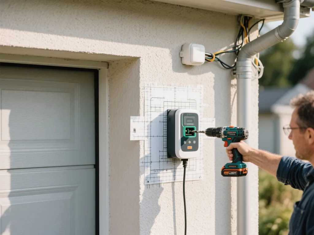 Installation d'une borne de recharge VE en Belgique