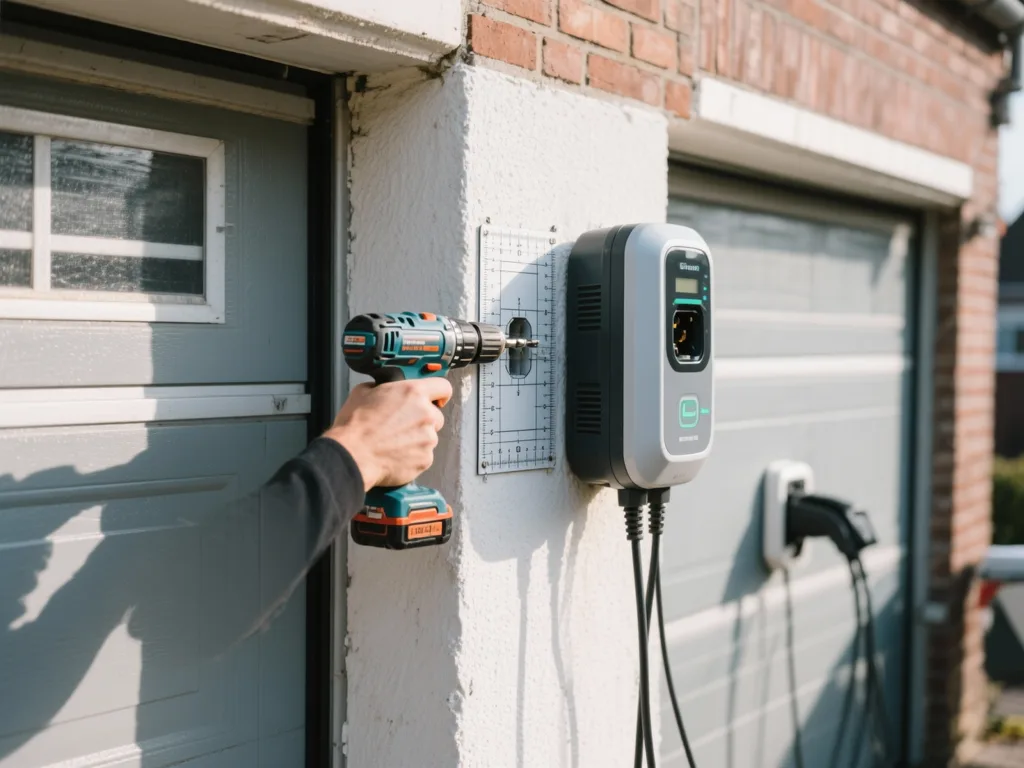 Installation d'une borne de recharge VE en Belgique