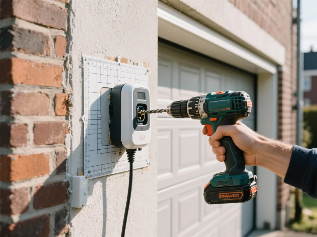 Installation d'une borne de recharge VE en Belgique