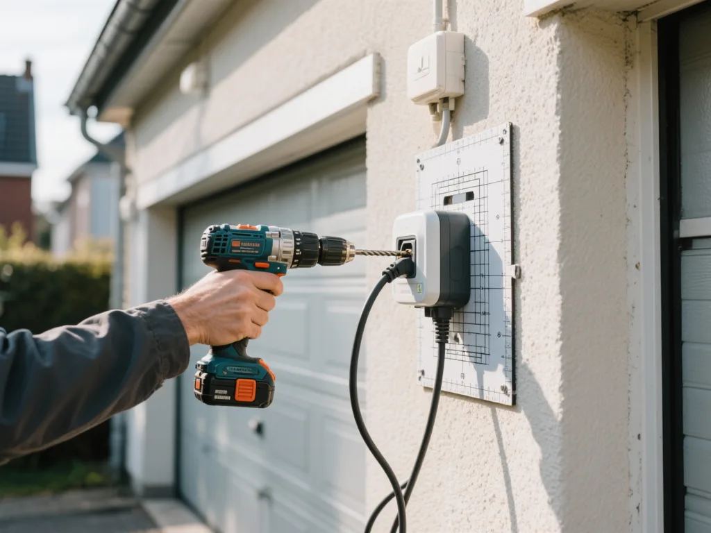 Installation d'une borne de recharge VE en Belgique