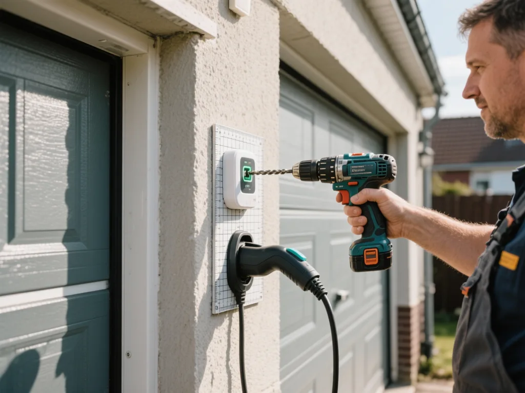 Installation d'une borne de recharge VE en Belgique