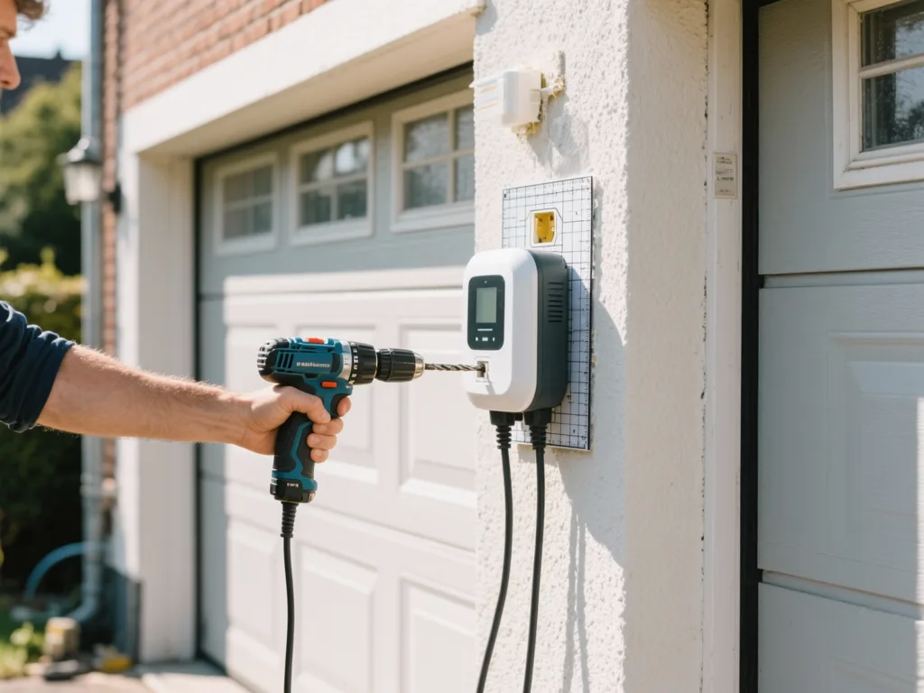 Installation d'une borne de recharge VE en Belgique