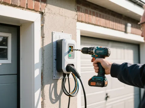 Installation d'une borne de recharge VE en Belgique