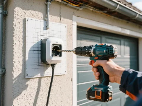 Installation d'une borne de recharge VE en Belgique
